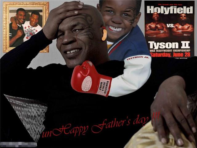 拳王泰森自己却说:我的儿子根本就打不了拳
