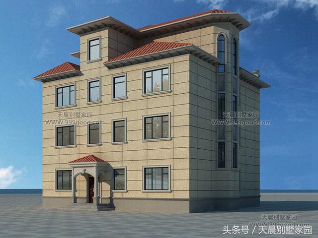 巨大的落地采光窗立于眼前,在众多农村自建房中独树一帜,充满艺术感