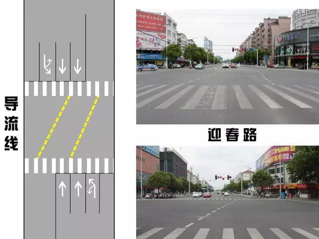路口导流线的主要作用就是为了提醒直行车辆顺着导流线方向行驶,避免