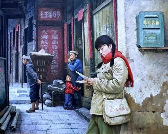 油画中的最美女知青,一代人的回忆!更多关注