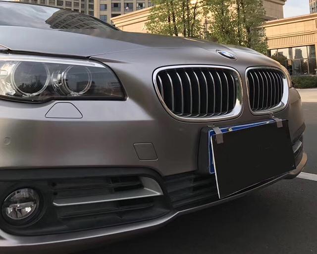 宝马5系汽车改色电光棕灰车身贴膜效果图 火爆的颜色