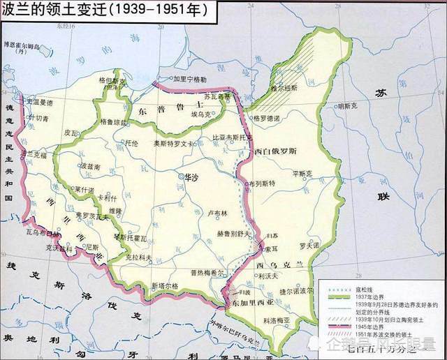 二战德军与苏军在波兰境内的易北河会师波兰正式宣告灭亡