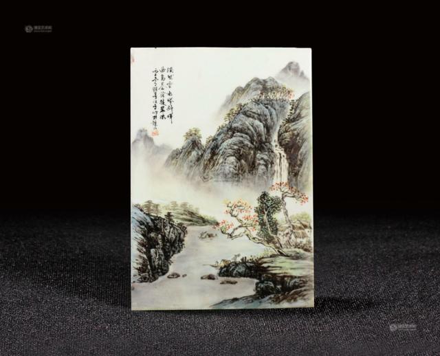 汪野亭瓷板画最新拍卖成交价格以及最近市场行情!