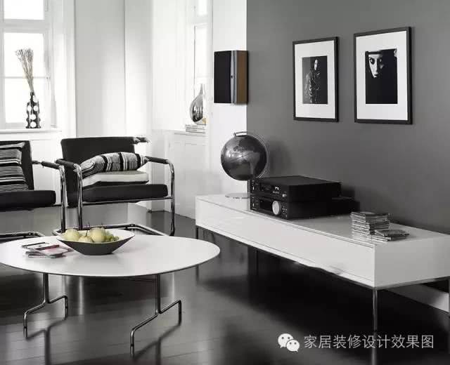 客厅装修效果图-简约灰色客厅装修效果图