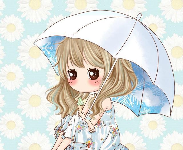 的可爱q版女生头像图片 也可以当壁纸的哦 ~|手办|经典|动漫_新浪新闻