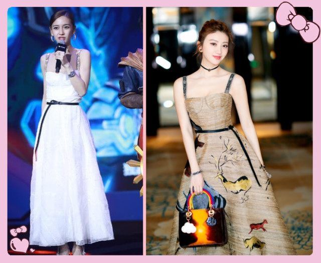 28岁杨颖和29岁的景甜撞衫,没法比,一个像小可爱一个宛如少女