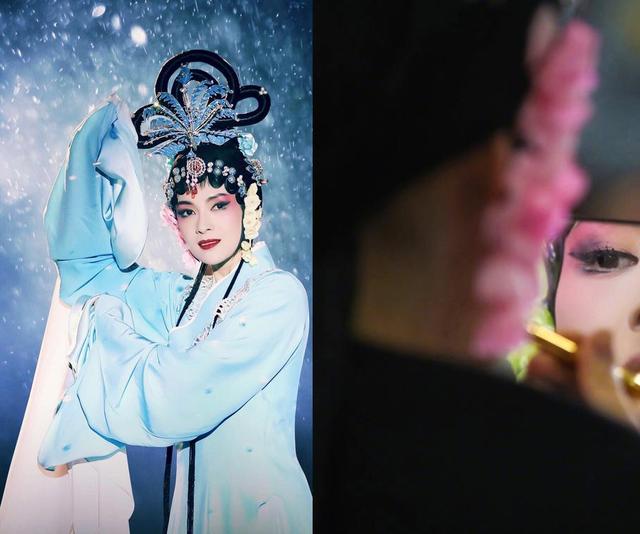 章子怡青衣造型演"嫦娥",拂袖而舞起与明月为伴
