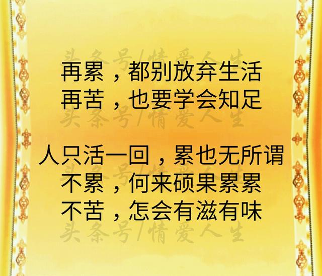 累吗?累!苦吗?苦!难吗?难!想哭吗?想!