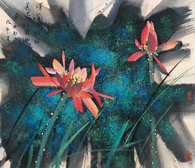 黄永玉写荷精品20幅欣赏,别具一格!