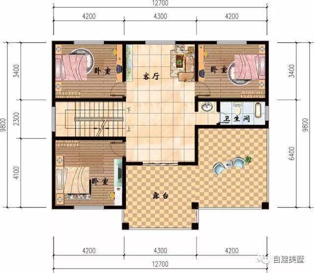 农村宅基地小那就造高点来几套四层农村自建房别墅效果图