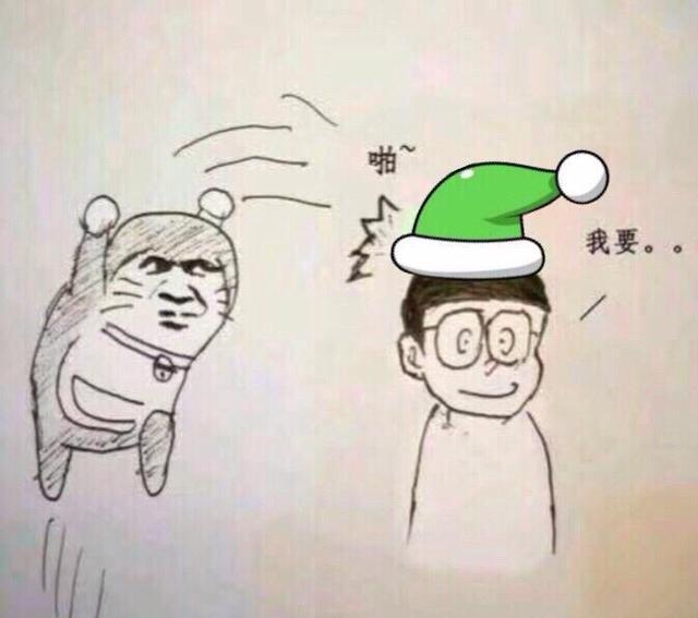 毁童年圣诞节晚上大雄在静香的床上看到了哆啦a梦于是