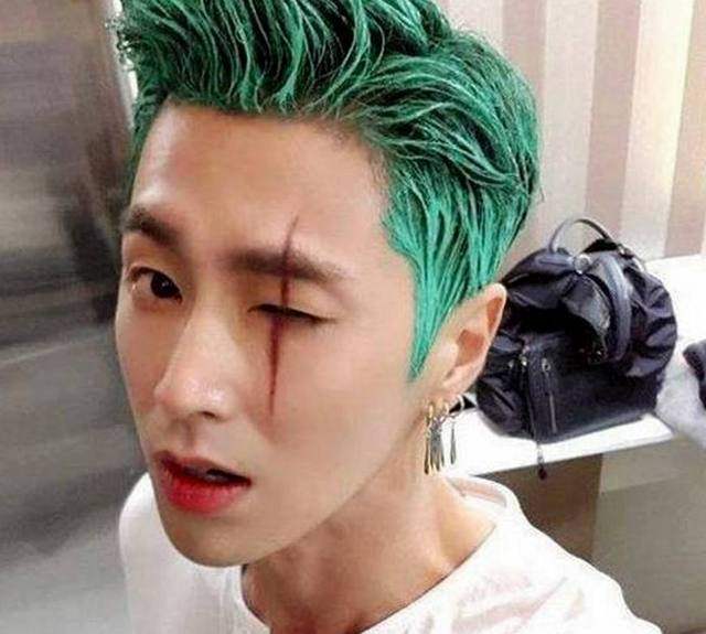 染绿头发最好帅的6大男星,陈伟霆垫底,鹿晗第三!