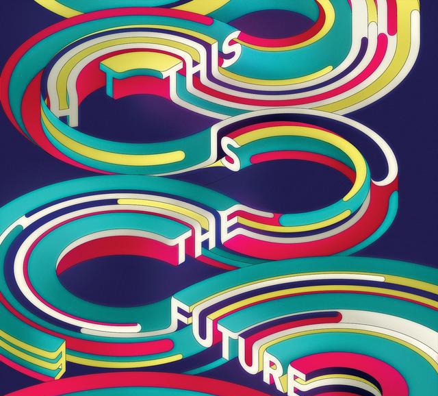 漂亮的线条插画海报设计