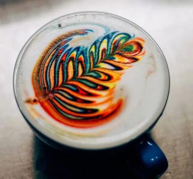 咖啡拉花你见过多少3d版的你喝过么