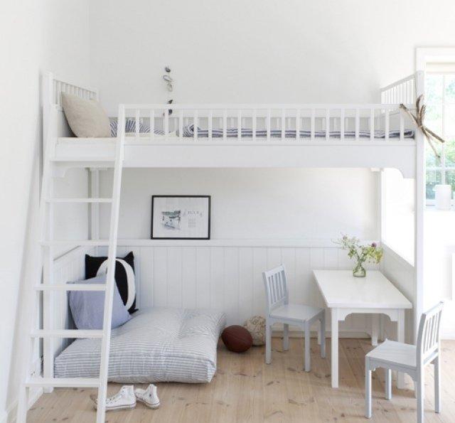 房间里放一张夹层床,实用又美观,家里来客人很方便|夹层|阁楼|客厅