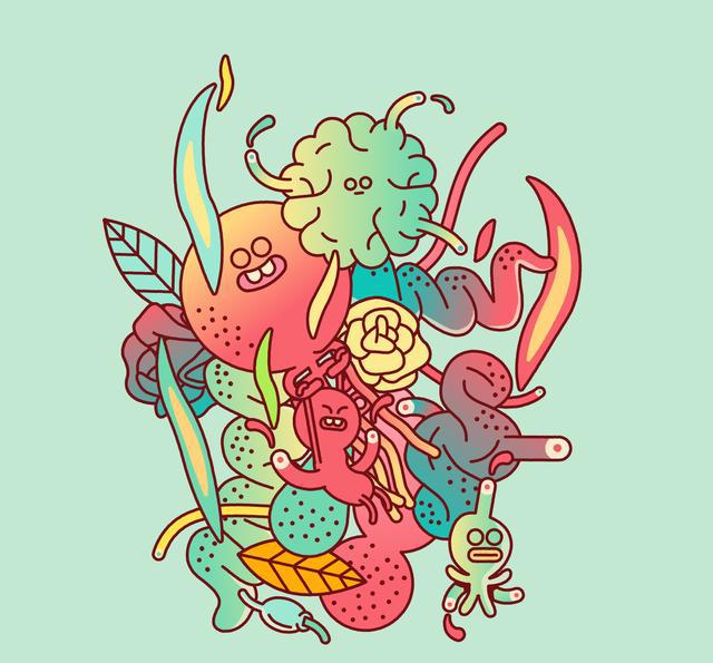 非常有趣特别的插画设计