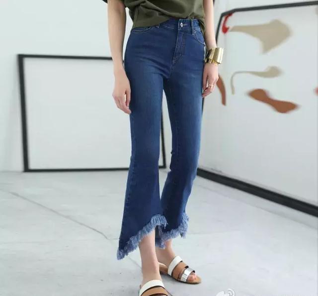 简单几步改造流苏牛仔裤脚