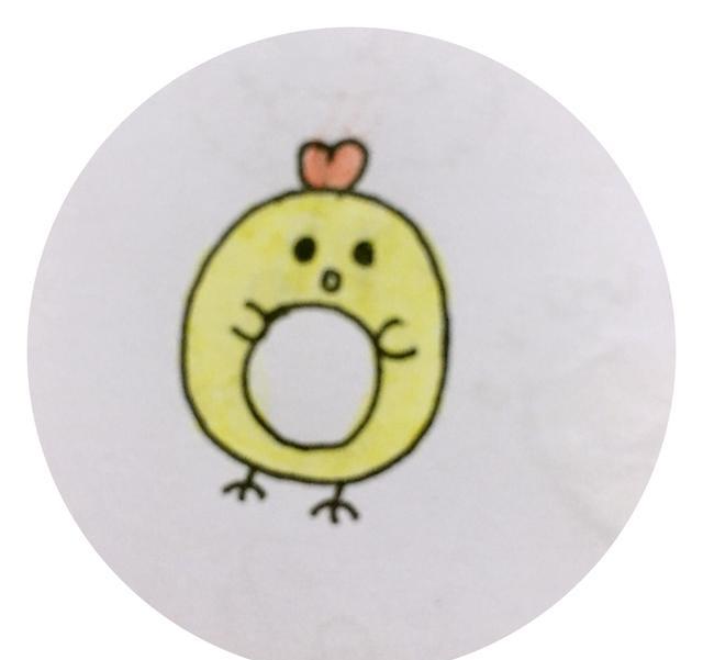 数字简笔画00跟小朋友一起画只软萌小鸡