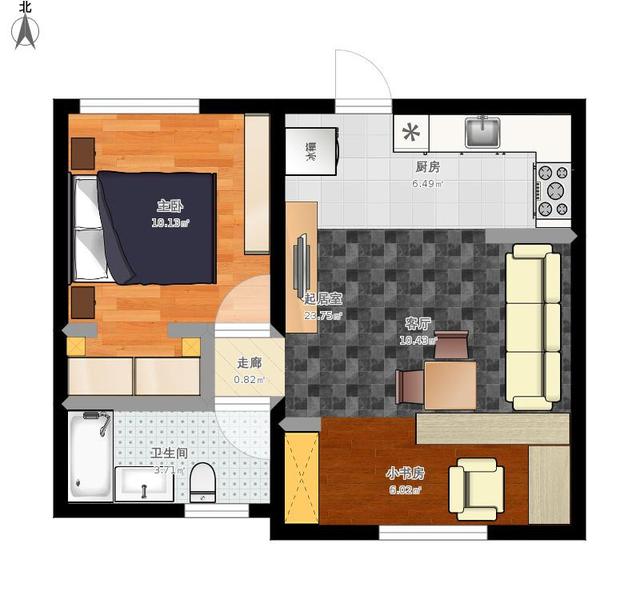 小户型房屋改造 40平小户型改造图片案例