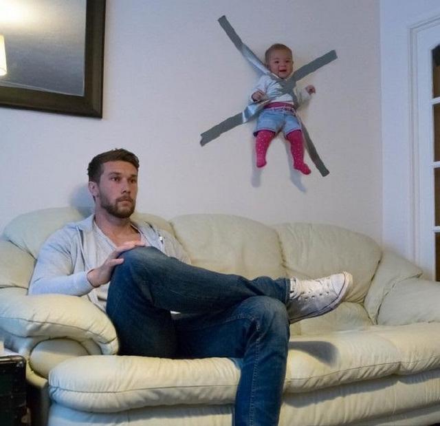 让爸爸一个人在家带下宝宝,爸爸们可没有那么多的耐烦,不听话直接把