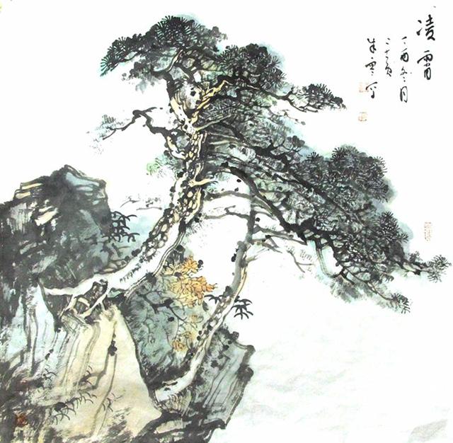 云影松涛入梦来朱零先生万壑松风主题系列山水作品