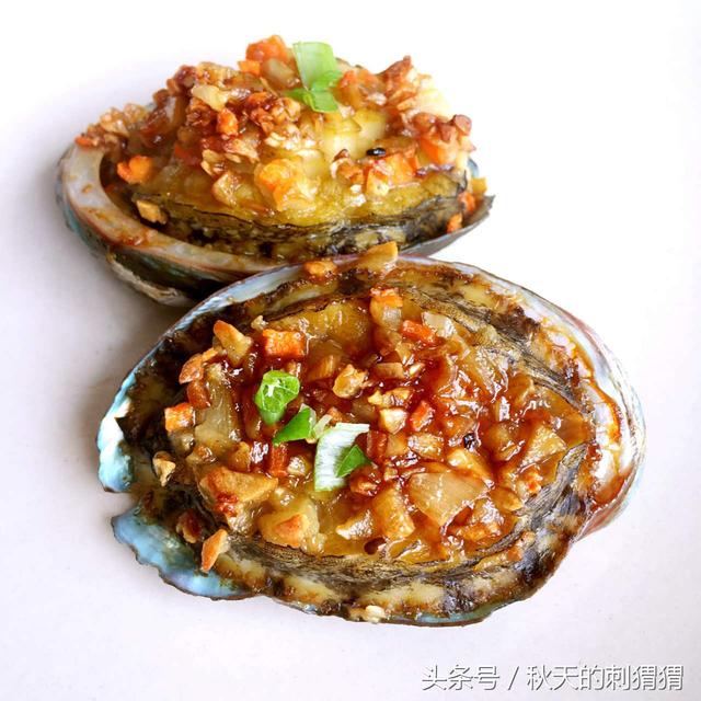 用烤箱做的烤扇贝和烤鲍鱼
