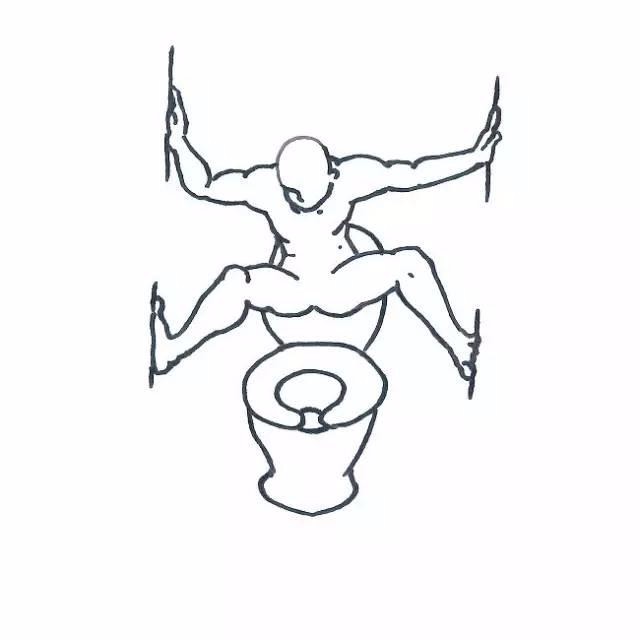 火爆朋友圈的24种终极拉屎姿势