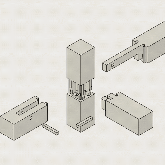 全套榫卯结构gif动画, 看看古人的智慧找找刺激!|结构|古人|全套_新浪