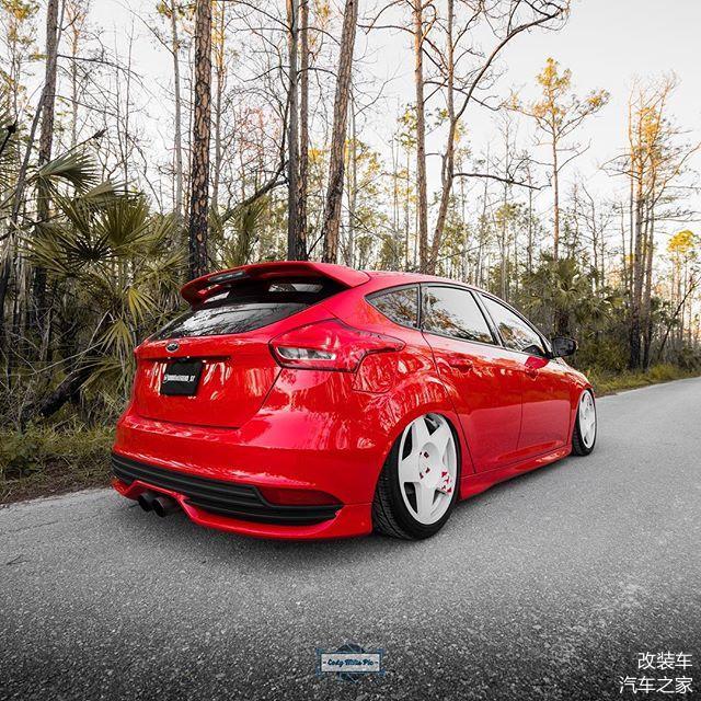 虽有一身骚气的红色却改得很低调, 福特福克斯st改装案例!-新浪汽车