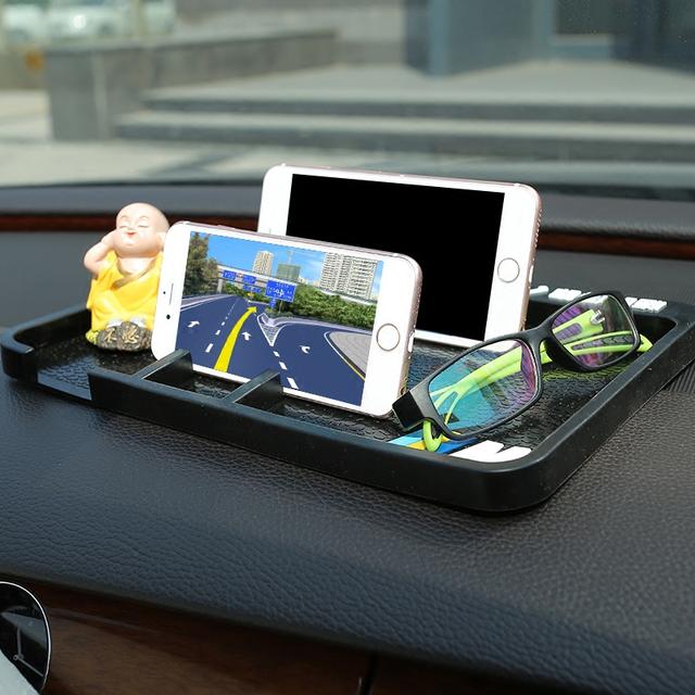 汽车防滑垫多功能车内导航垫耐高温用品 多功能使用,可以放置香烟,打