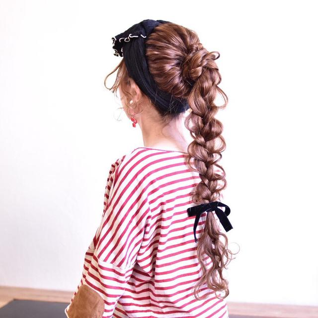 气质直接加到满点让发型俏丽一百倍的丝带发型全集