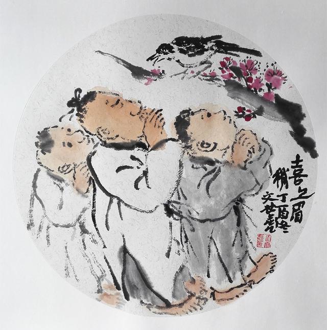 让生命的画斑斓文世彪小品人物画欣赏