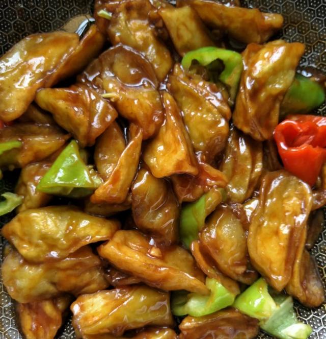 素炒茄子茄子就这个味好吃