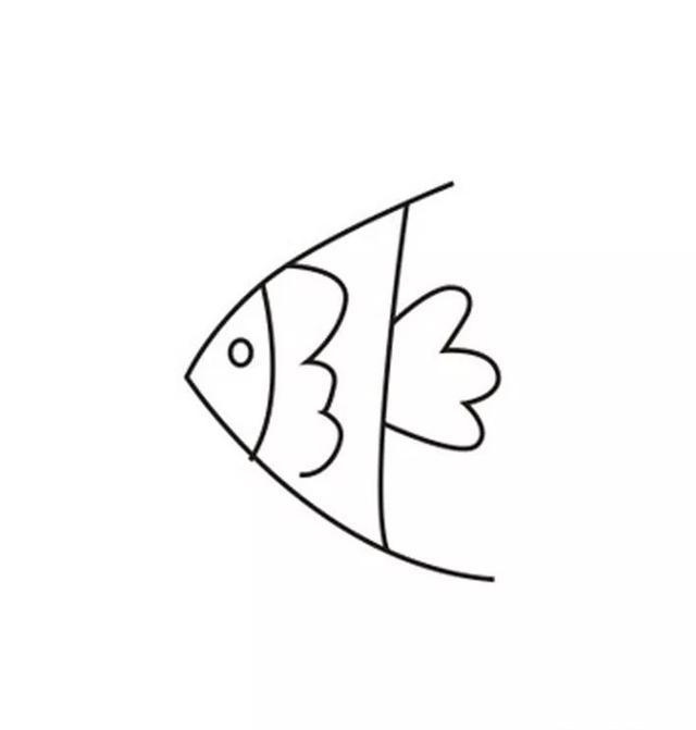 每天五分钟来学简笔画简单几笔画出生动可爱的小金鱼