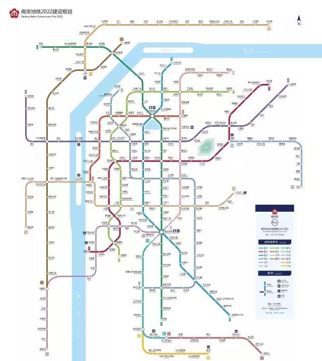 (南京地铁2022建设规划图 图片来自@宁东萝卜)