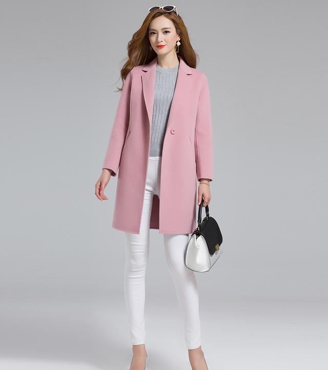 系带长款加厚保暖呢大衣外衣,样式的确美丽,手感的确很好,色彩,就是