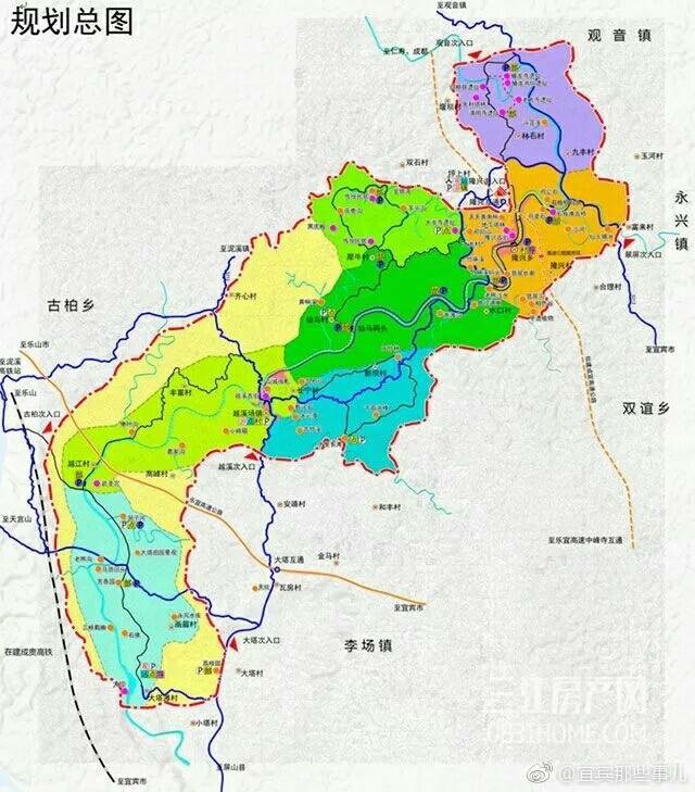 宜宾越溪河风景名胜区最新规划出炉涉及3大乡镇