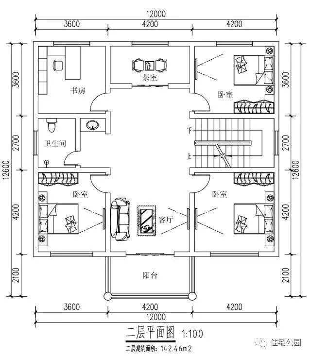实拍12x12米农村自建房,6室3厅可住三代人,造价32万值吗?