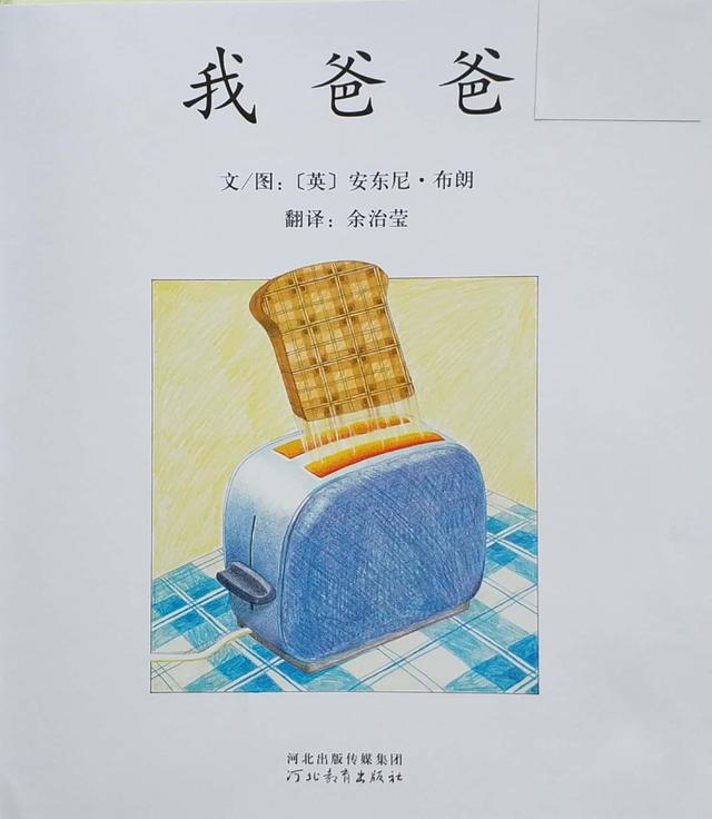 (封面上的这个爸爸在做鬼脸,他穿着黄褐色格子睡衣,睡衣下是病号服