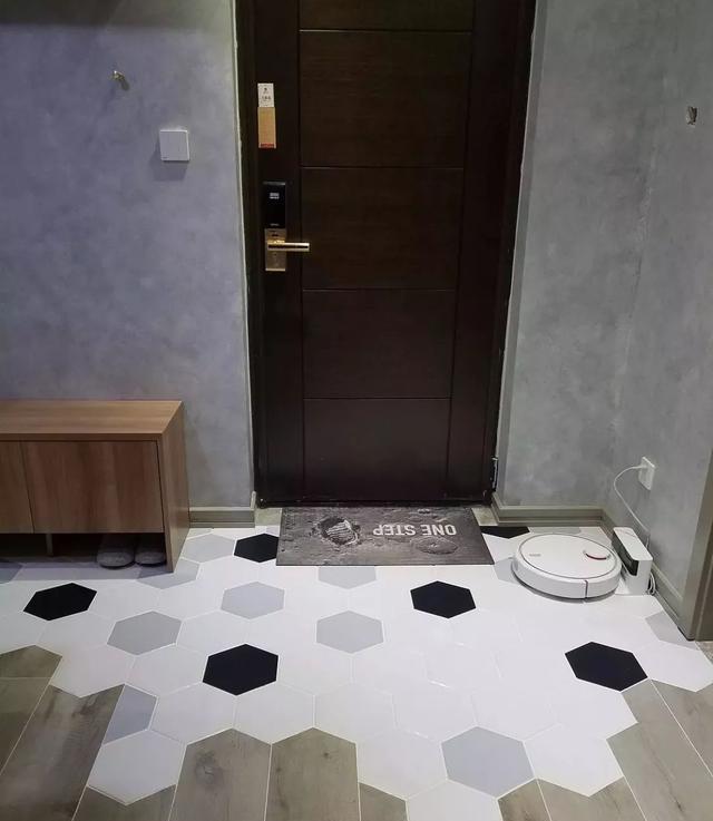 六角砖承包的入户厨卫空间是真漂亮