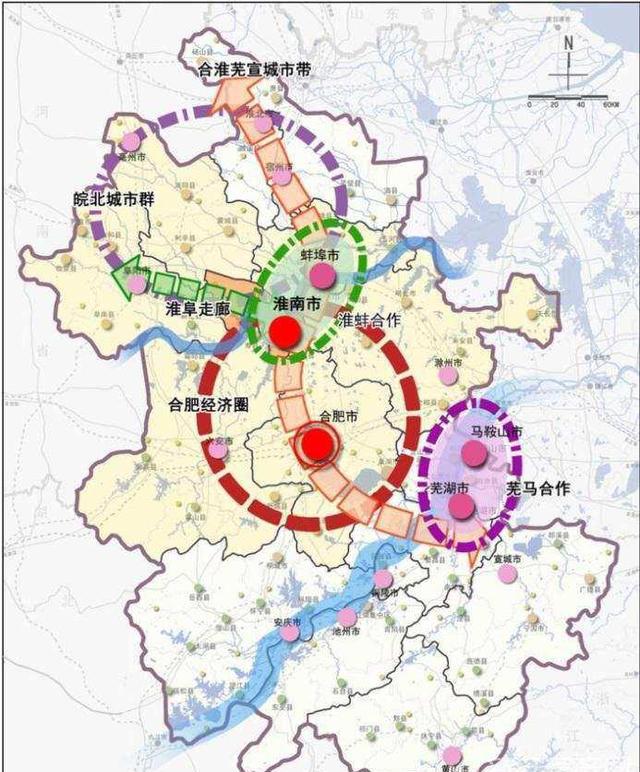 地铁布局了,2017年4月, 淮南市发布《淮南市轨道交通近期建设规划