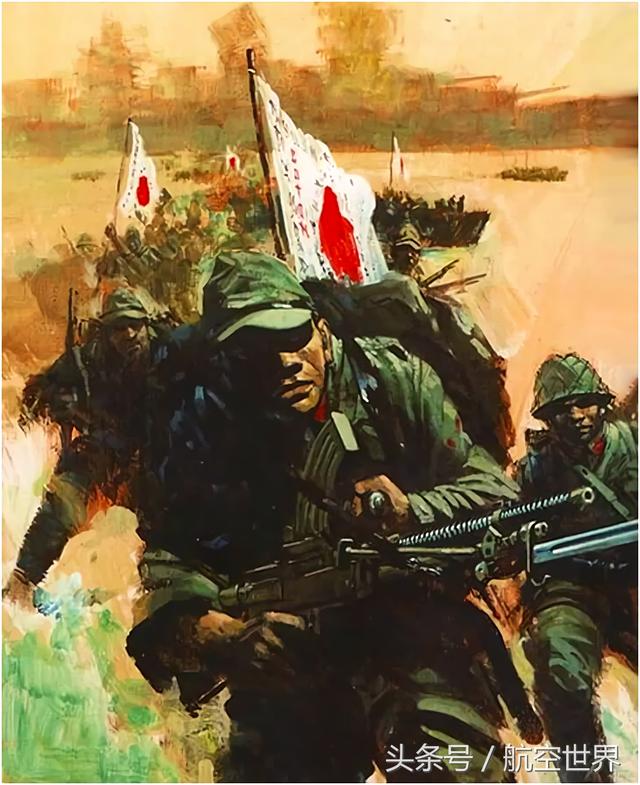 "万岁冲锋",头脑中浮现出大批日军嚎叫着举着武器扑向敌军的密集火力