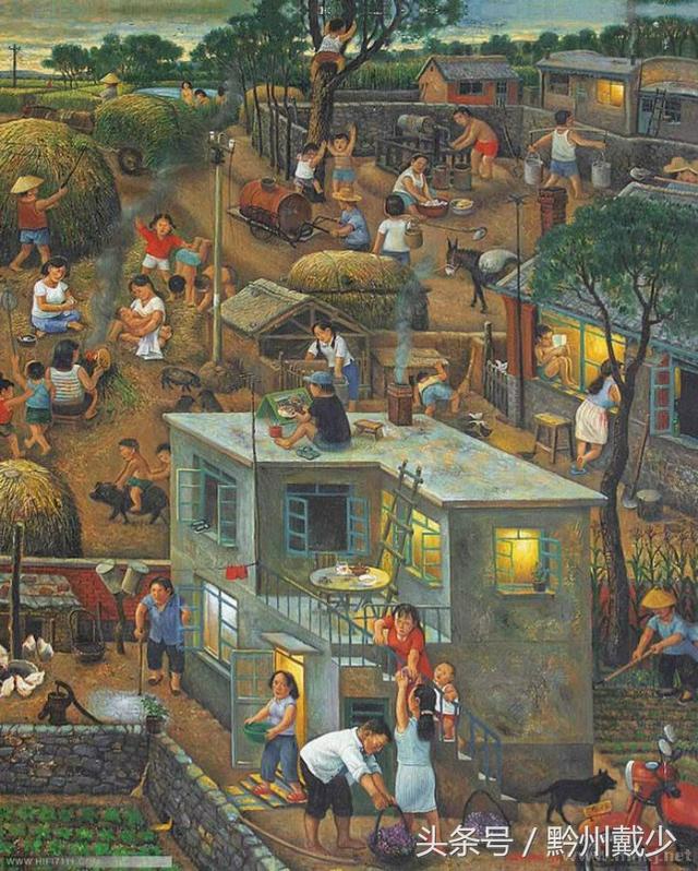 满满的回忆油画里的乡土中国