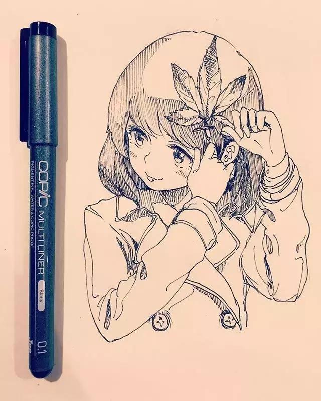 动漫丨线条感十足,每一个人物都生动可爱~|速写|线条|人物_新浪新闻