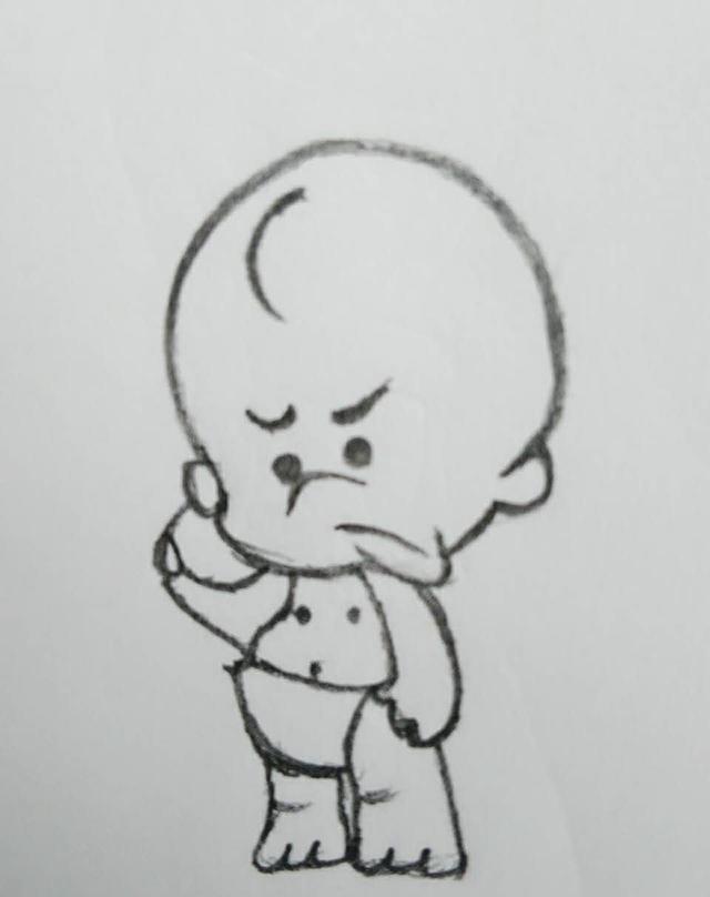 教孩子们画个小破孩与妞妞,聪明的宝宝一学就会