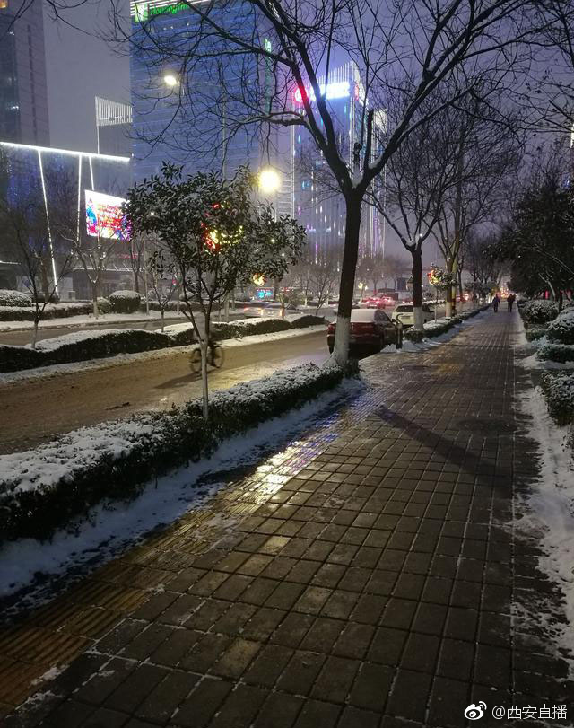 大雪过后,西安城里一片干净清爽[心]