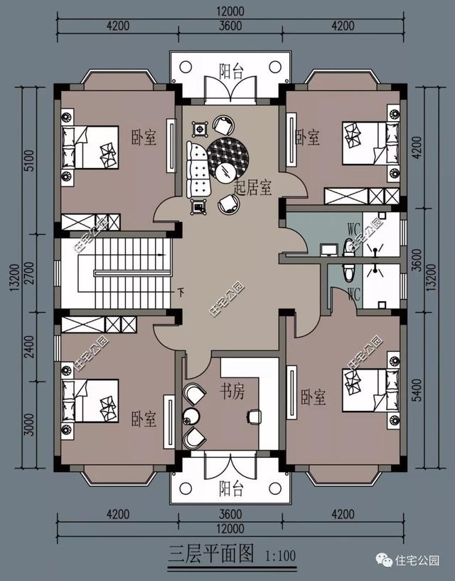 10套农村别墅全套建筑图8到15米宽户型全都有总有一套适合你
