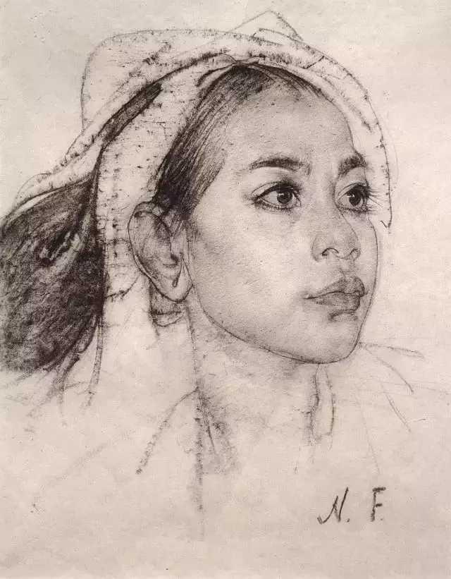 大师系列尼古拉费欣素描作品欣赏