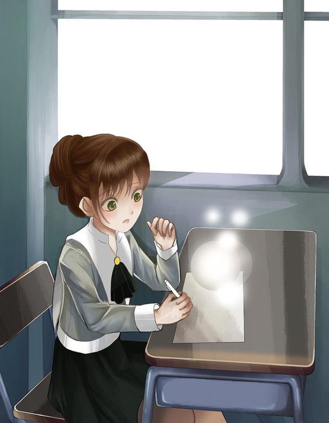 二次元教室里的清纯学生妹子个个养眼迷人