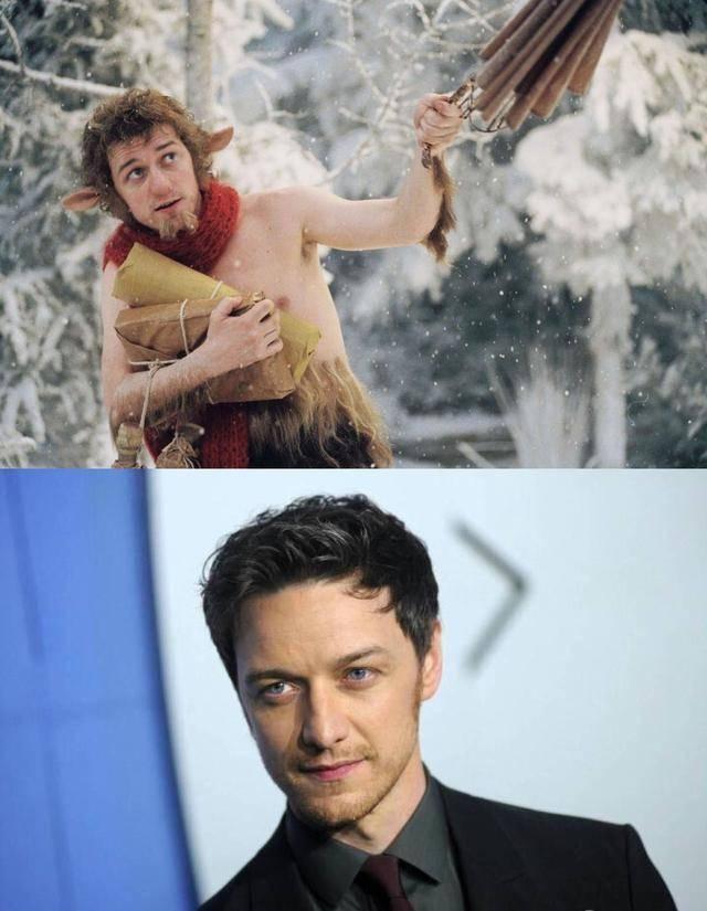 《纳尼亚传奇》里山羊人扮演者詹姆斯·麦卡沃伊